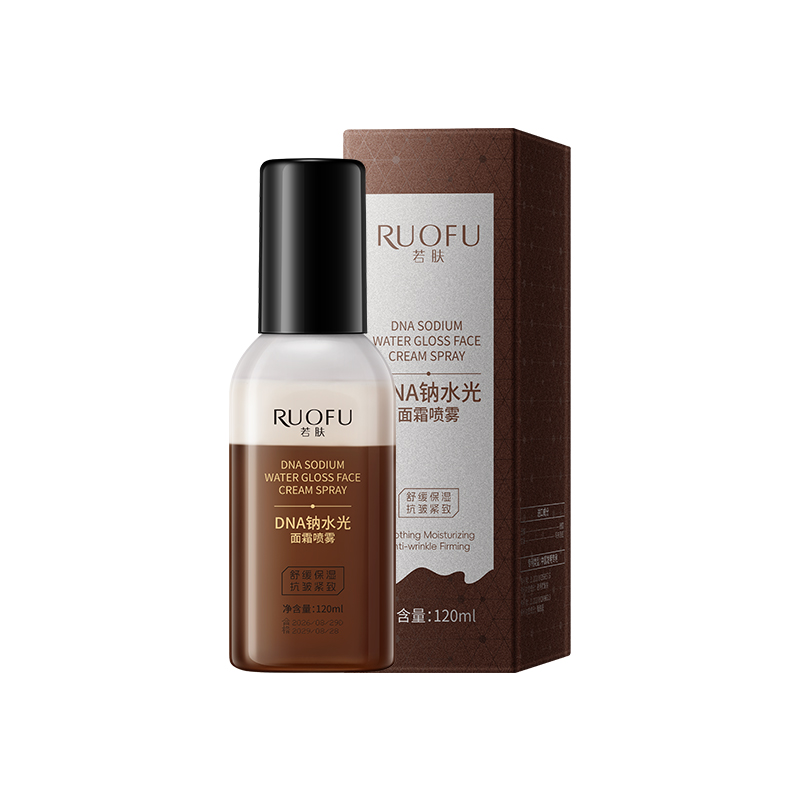SY10828 RUOFU若肤DNA钠水光面霜喷雾120ml（奶咖双层款）