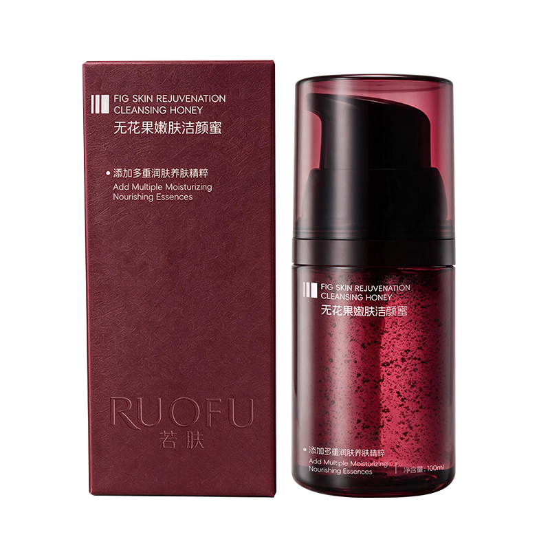 SY10843 RUOFU若肤无花果嫩肤洁颜蜜100ml（红色真空瓶款）